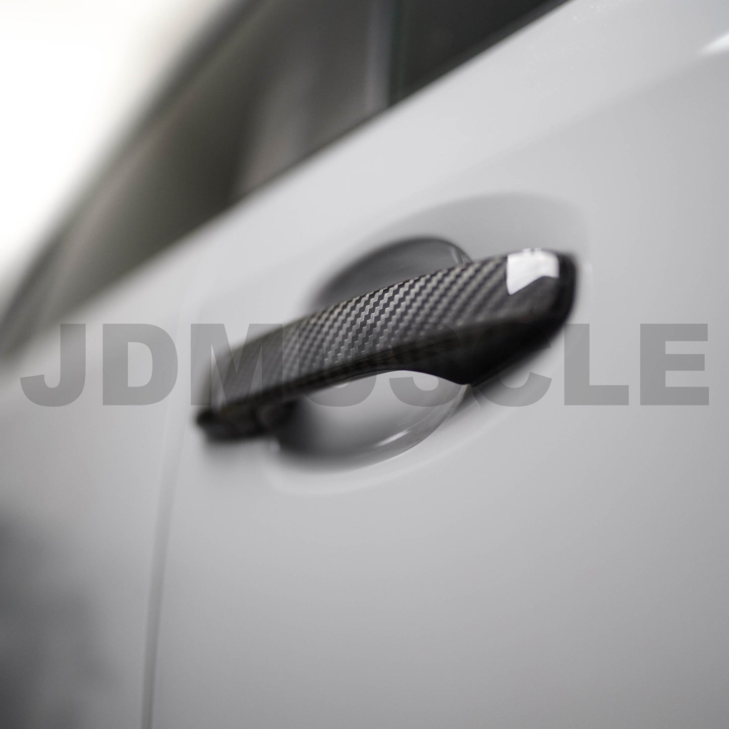 JDMuscle 15-21 Subaru WRX/STI Tanso Dry Carbon Fiber Door Handle Covers w/ Gloss Finish