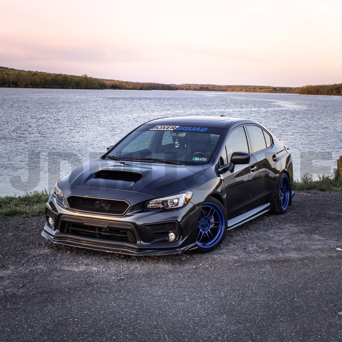 JDMuscle [18-21 WRX/STI] Carbon Fiber Front Bumper Grille V1