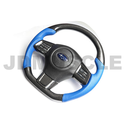 JDMuscle [15* WRX/STI MT] Tanso Carbon Fiber Steering Wheel Covers