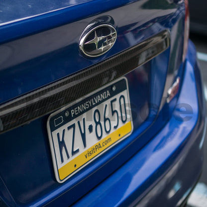 JDMuscle [15-21 WRX/STI] Tanso Dry Carbon Fiber Trunk Lid Cover w/ Gloss Finish