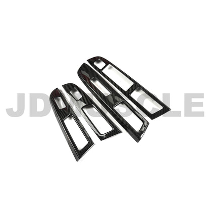 JDMuscle [15-16 WRX/STI] Pre-Preg Carbon Fiber Window Switch Cover *Clearance*No Returns*
