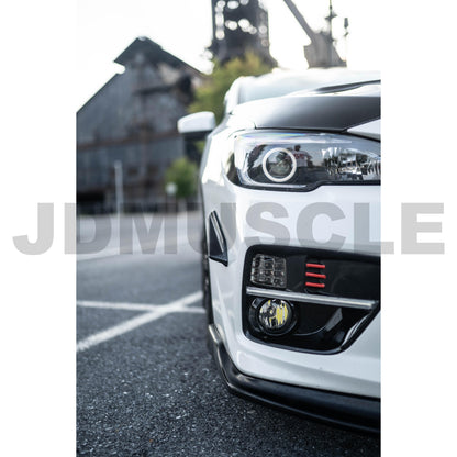 JDMuscle Tanso Carbon Fiber/Painted Canards V1 - 2015+ WRX/STI