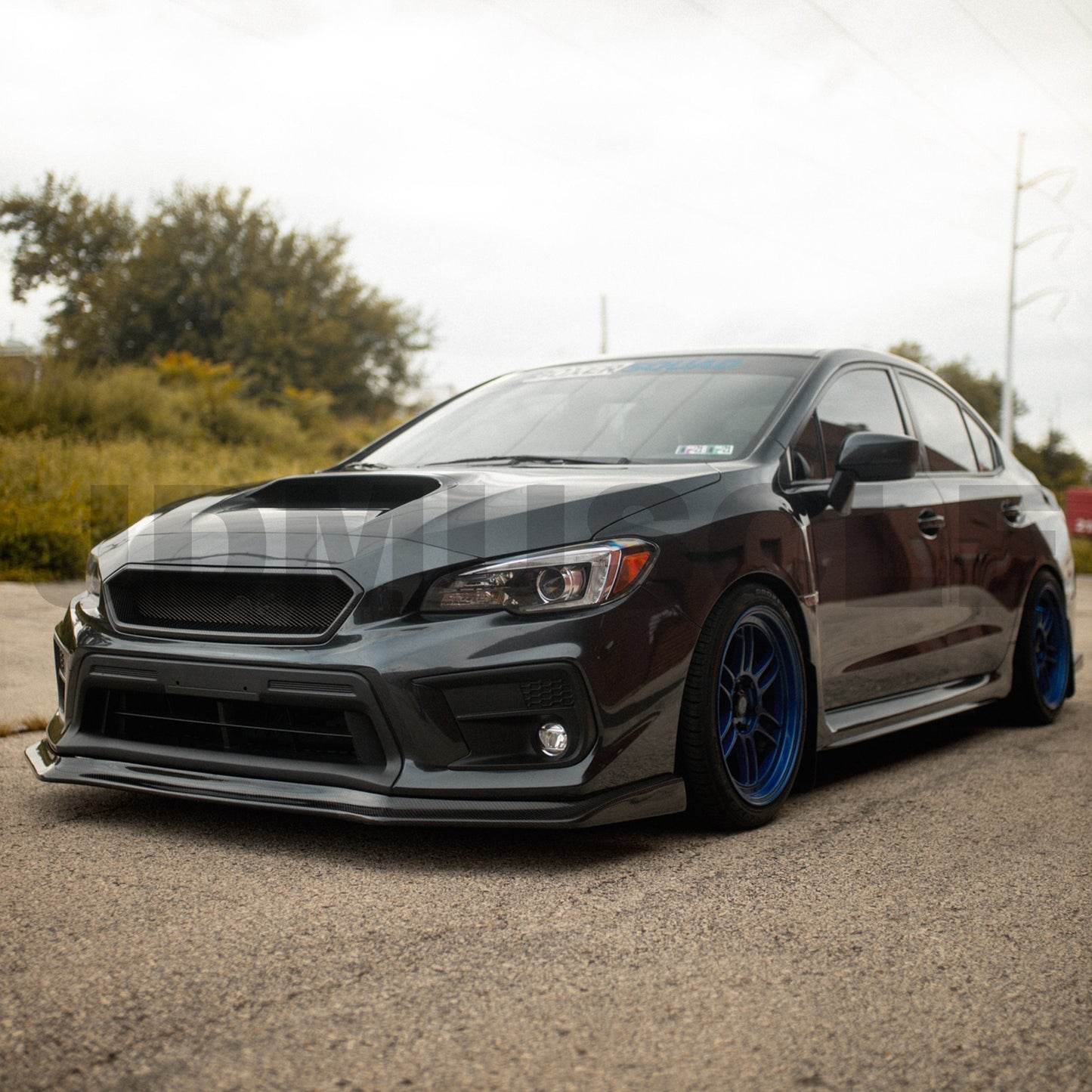 JDMuscle [18-21 WRX/STI] CS Style Carbon Fiber Front Bumper Lip