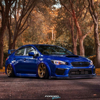 JDMuscle [18-21 WRX/STI] VR Style Carbon Fiber Front Lip