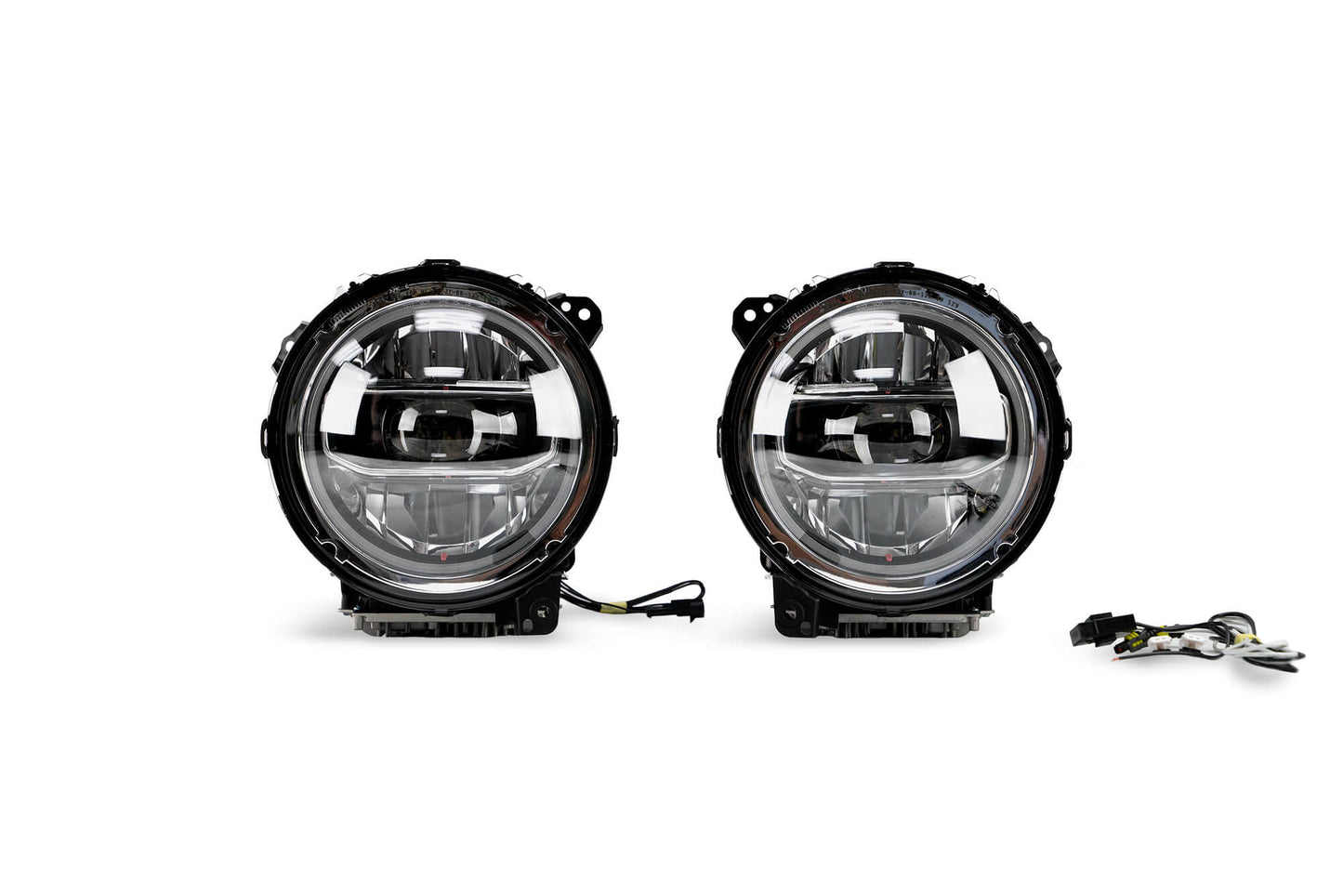 DV8 Offroad 2018-2024 Jeep JL & 2020-2024 JT LED Headlights | Chrome HLCJL-01