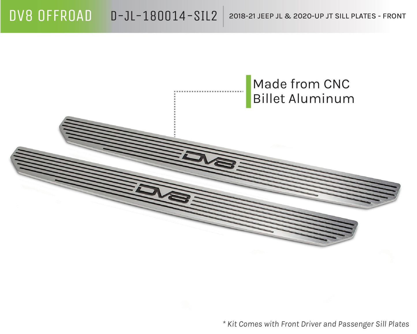 Jeep JL & JT Front Sill Plates Infographic