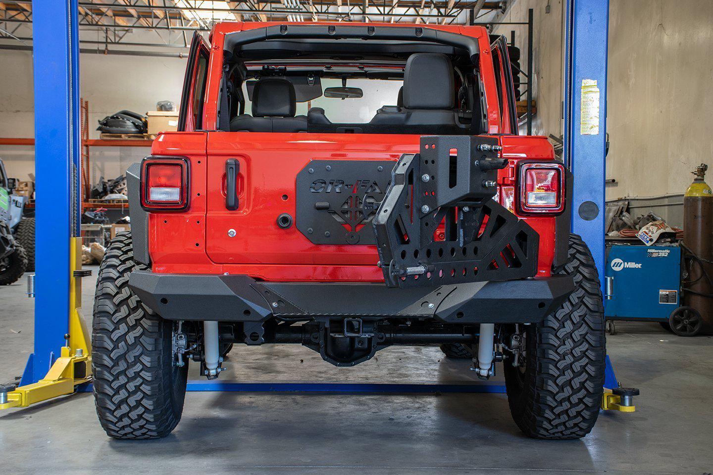 Jeep JL Rear Bumper and Tire Carrier (RBJL-02)-DV8 Offroad