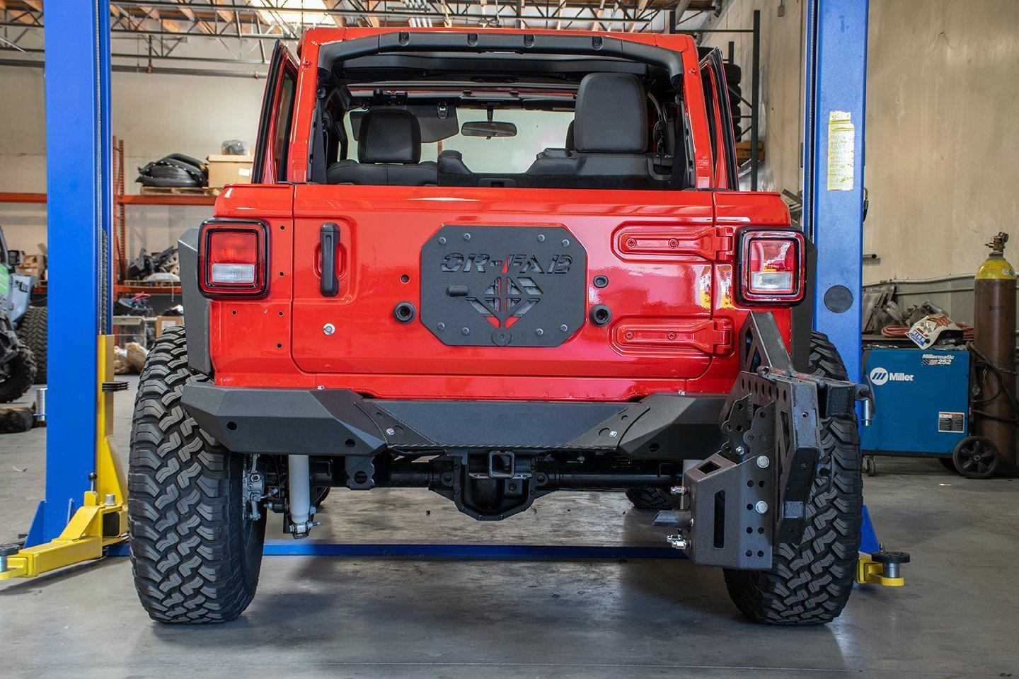 Jeep JL Rear Bumper and Tire Carrier (RBJL-02)-DV8 Offroad