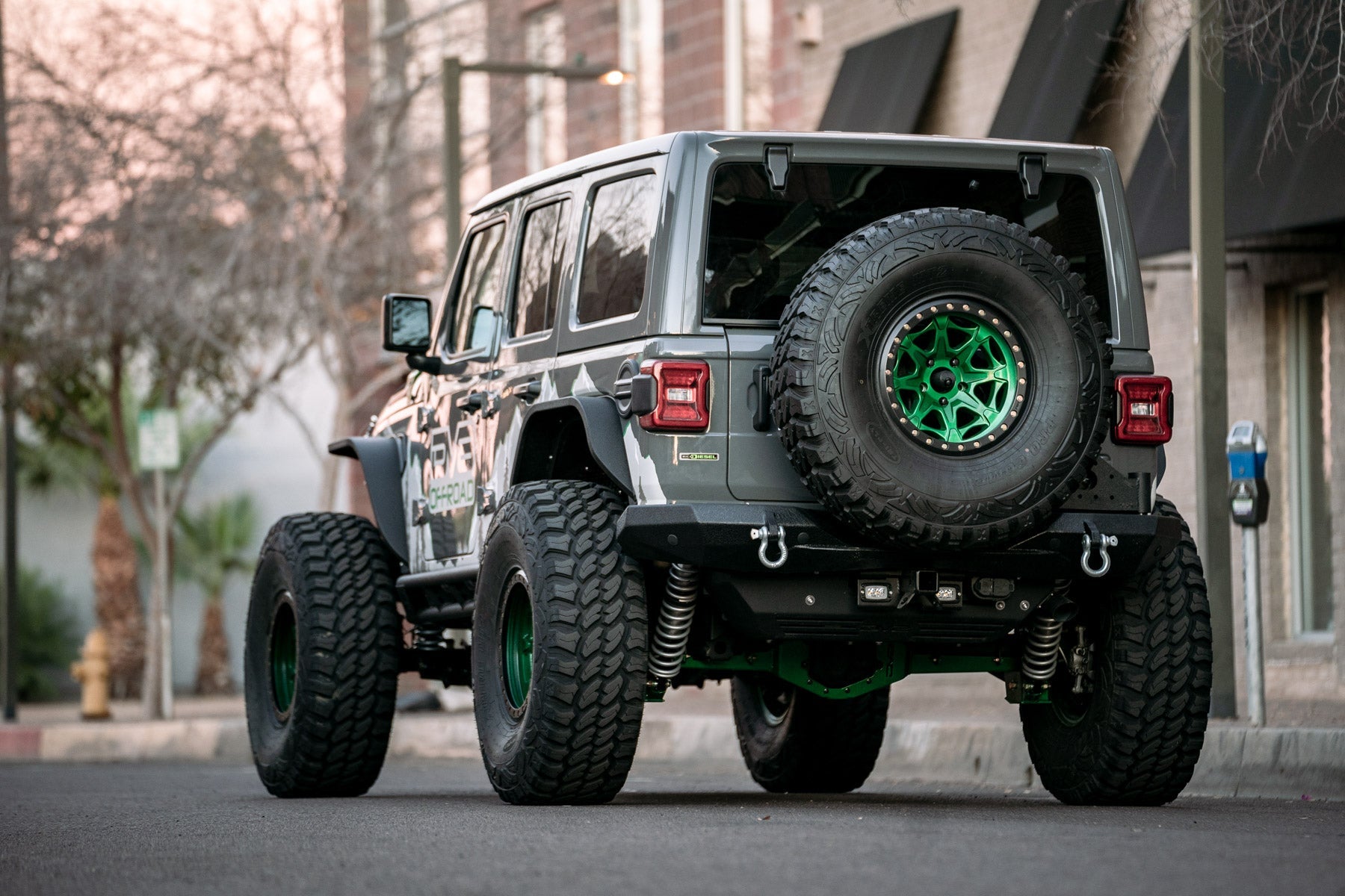 Wrangler JL Rear Bumper with Swingaway Carrier