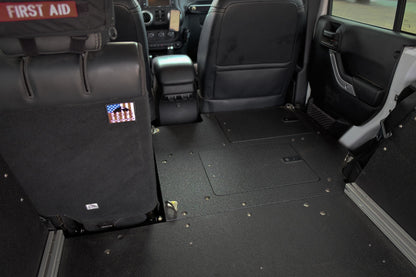 Legacy Product - Jeep Wrangler 2007-2018 JKU 4 Door - Second Row Seat Delete Plate System