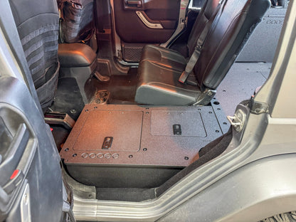 Jeep Wrangler 2007-2018 JKU 4 Door - Second Row Seat Delete Plate System - V2