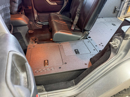 Jeep Wrangler 2007-2018 JKU 4 Door - Second Row Seat Delete Plate System - V2