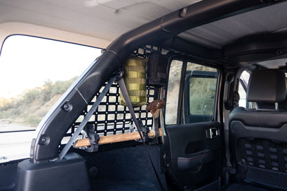 DV8 Offroad 2018-2023 Jeep Wrangler JL | Rear Window Molle Storage Panels MPJL-01