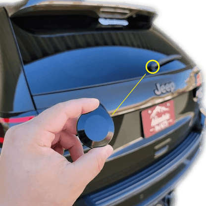 ZSPEC 44mm Rear Wiper Hole-Cover/Cap/Plug, Weatherproof, Billet, Silver Finish