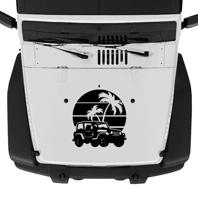 Sunset Beach Hood Graphic