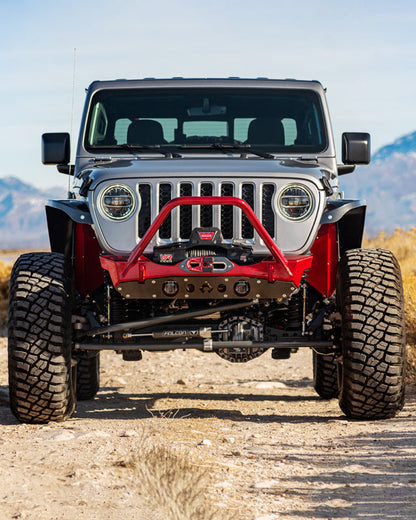 Nighthawk Stinger Front Bumper w- Aluminum Skid for JK, JL, & JT