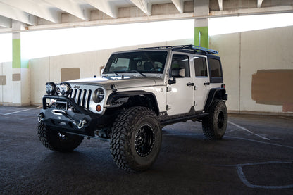 DV8 Offroad 2007-2018 Jeep Wrangler JK Half-Length Roof Rack RRJK-04