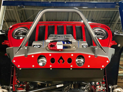 JT Exterior Package: Front and Rear Bumpers Free 50in Hood Light Bar Mount, Free Swaybar Skid, Free Hat, and $75.00 Instant Rebate!