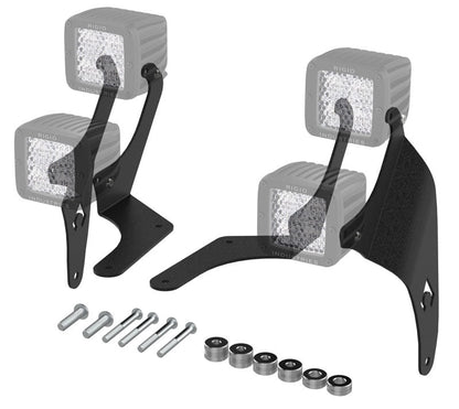 JL A-pillar Dual LED Cube Light Mounts