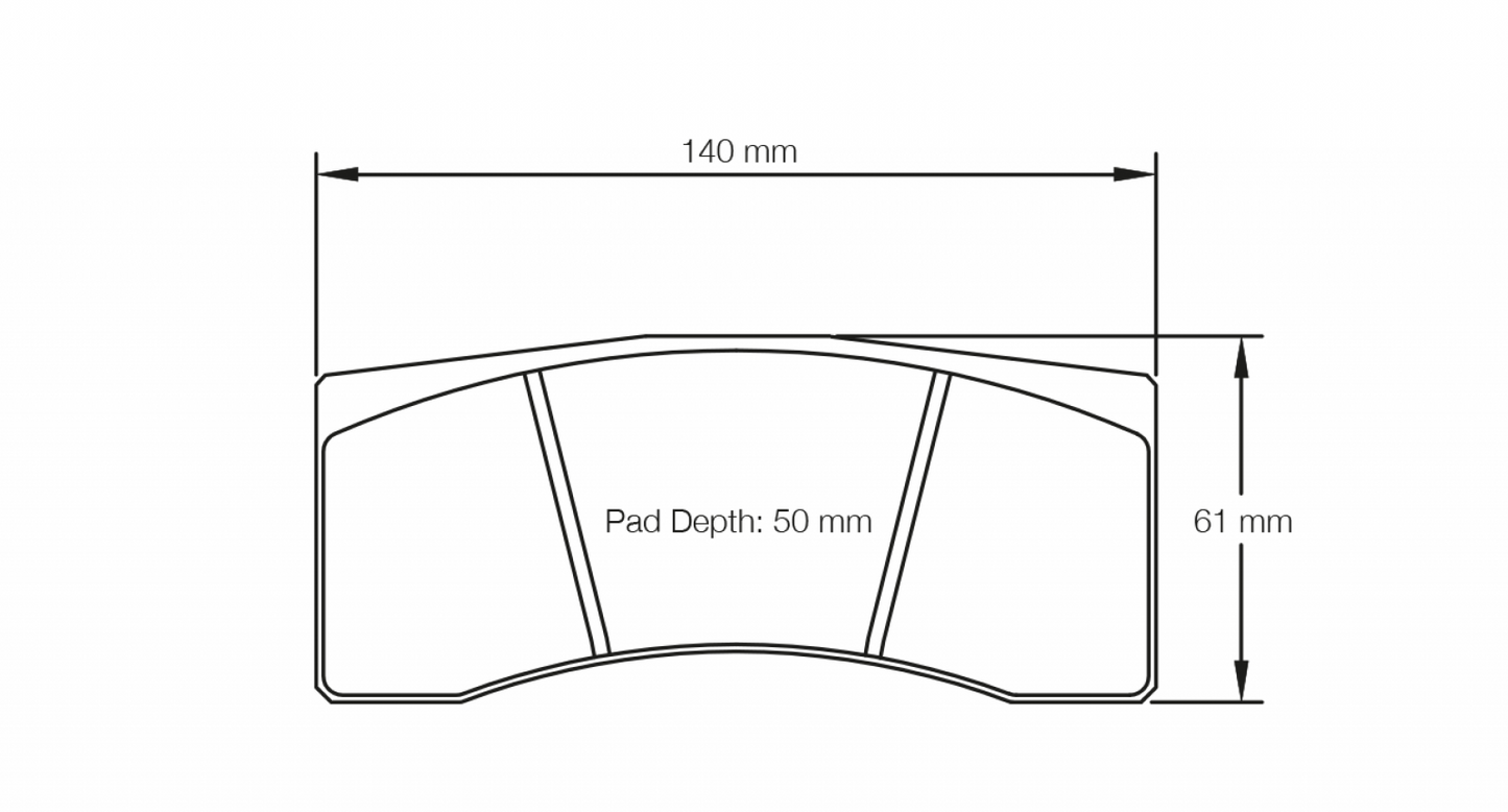 PAGID Racing Pagid Racing 8030 RST1 Compound Brake Pads 8030-RST1
