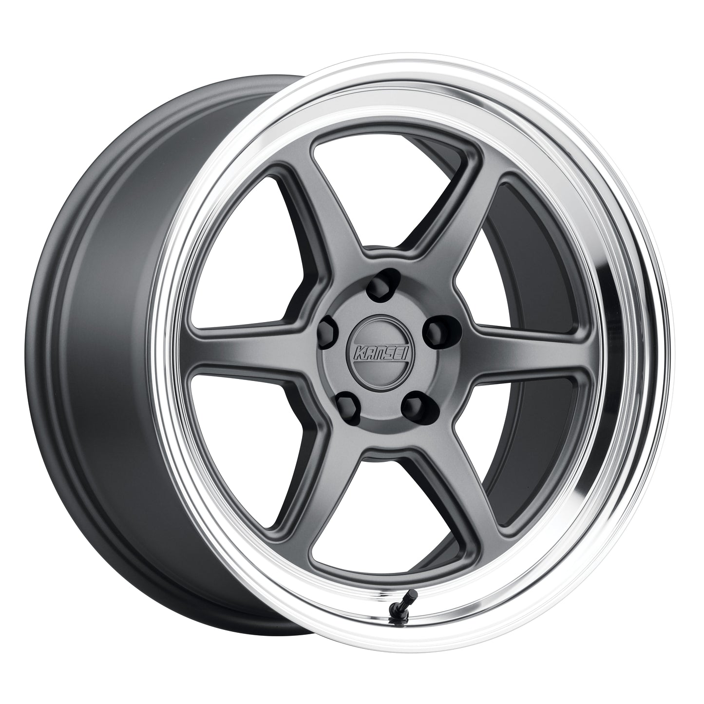 *ROKU - Matte Grey with Bright Machined Lip (18X9 | 5X100 | 12 | K14G-189016+12)