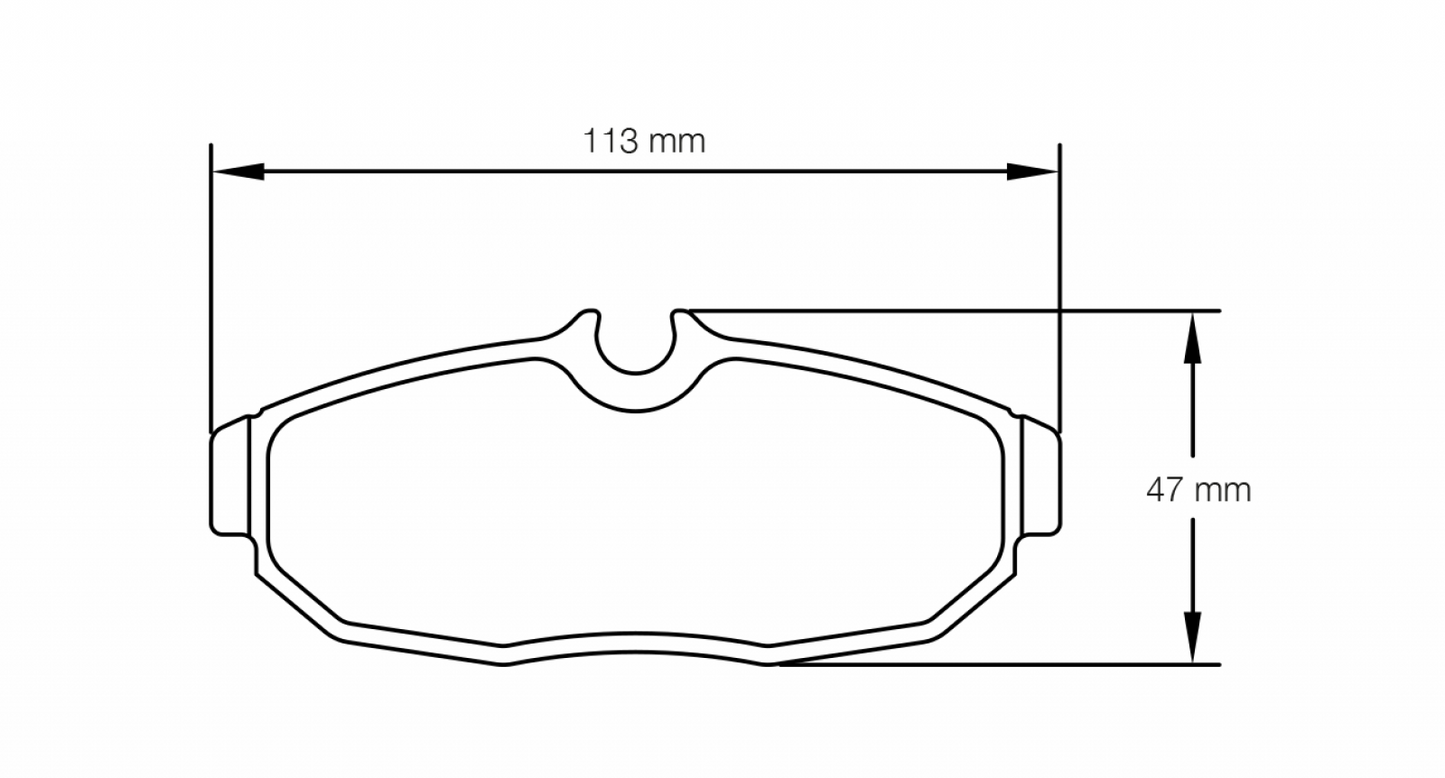 PAGID Racing Pagid Racing 8113 RST4 Compound Brake Pads 8113-RST4