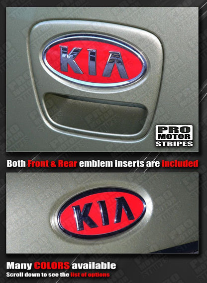 Kia SOUL 2008-2020 Front & Rear Emblem Accent Overlay Decals