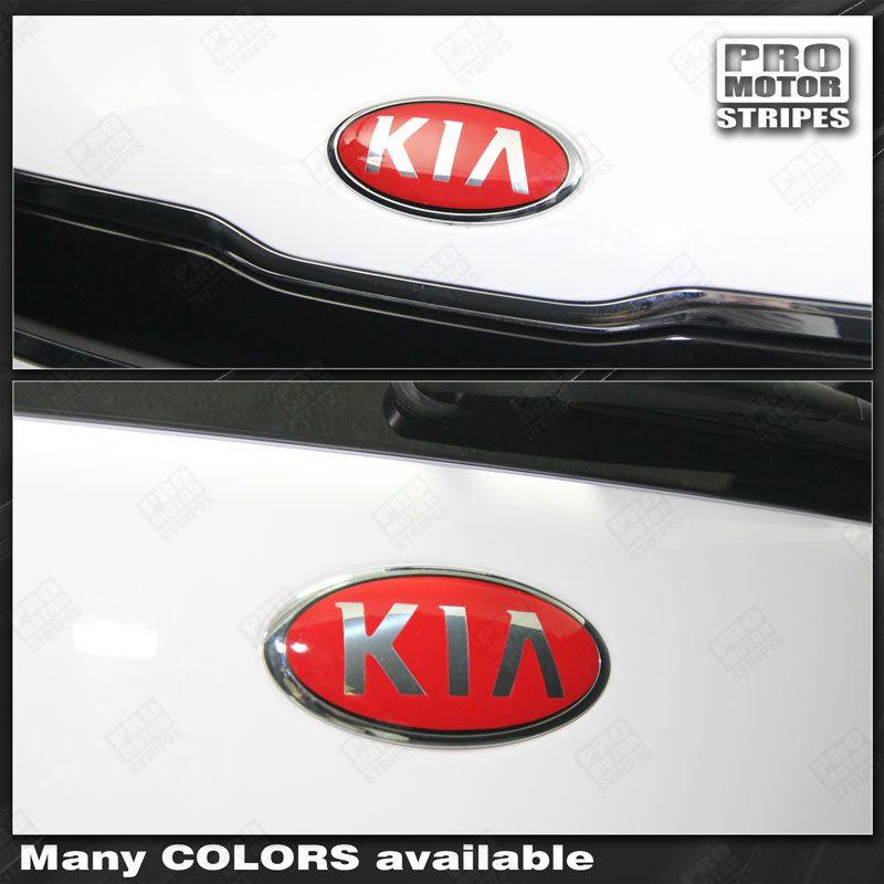 Kia SOUL 2008-2020 Front & Rear Emblem Accent Overlay Decals