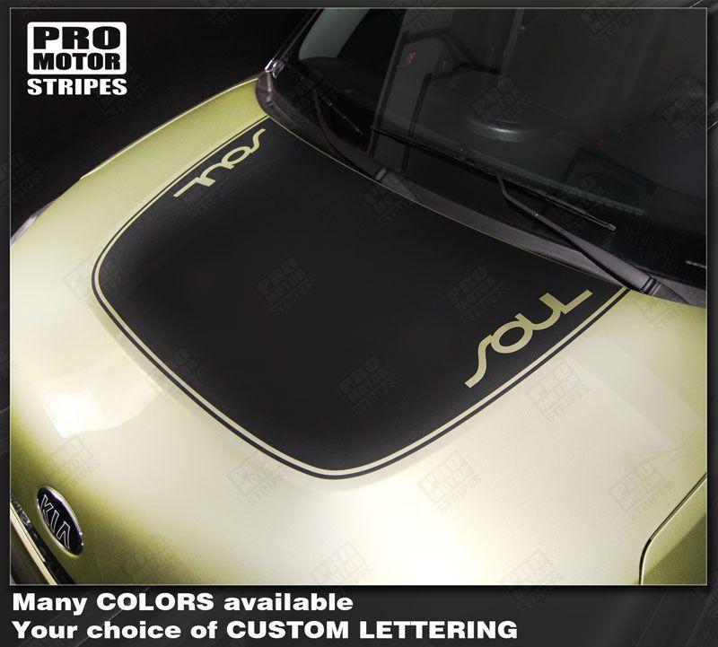 Kia SOUL 2008-2018 Hood Accent or Blackout Stripe Decal