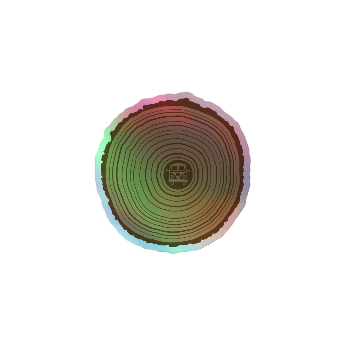 Origin Tree Ring Holographic Sticker