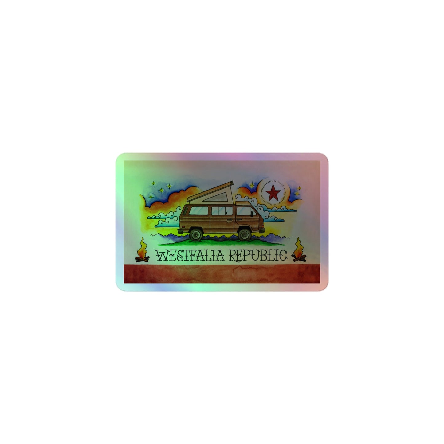 Westfalia Republic Holographic Sticker
