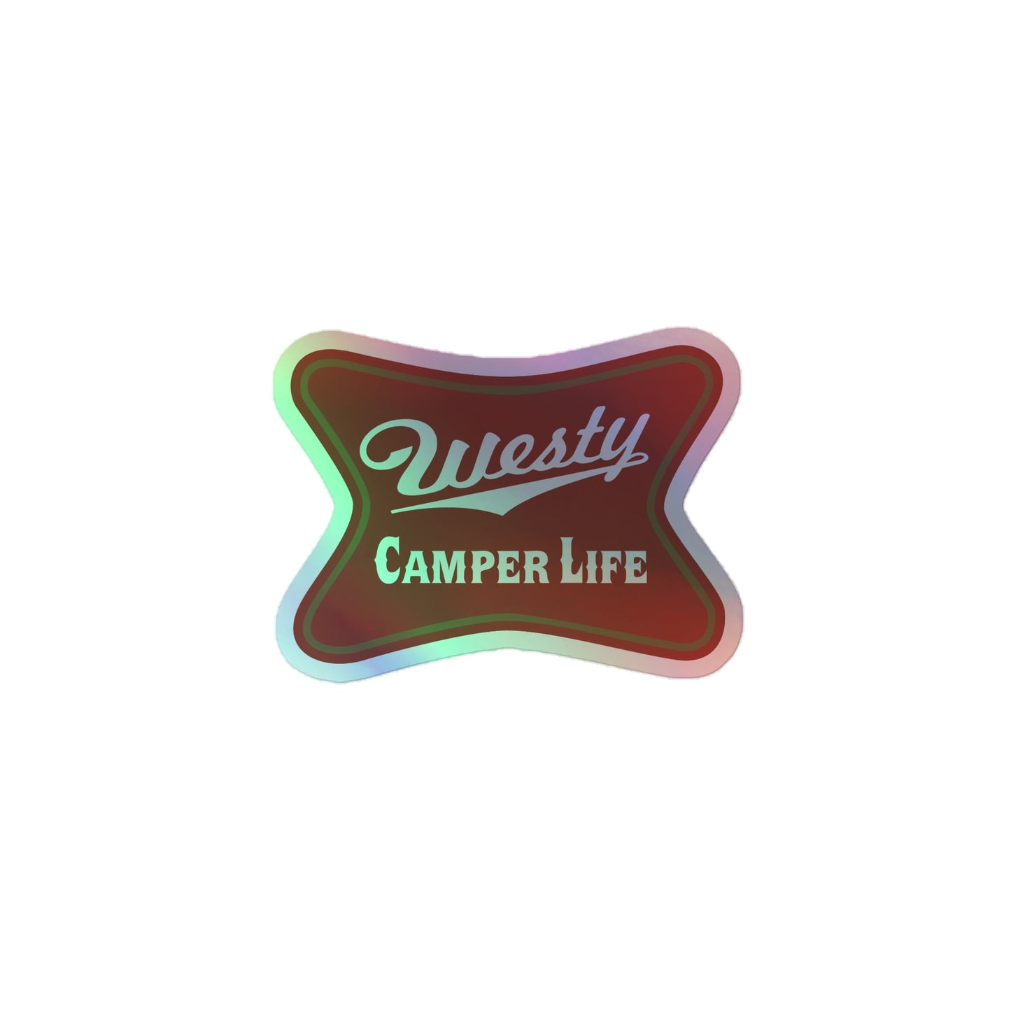 Westy Camper Life Holographic Sticker
