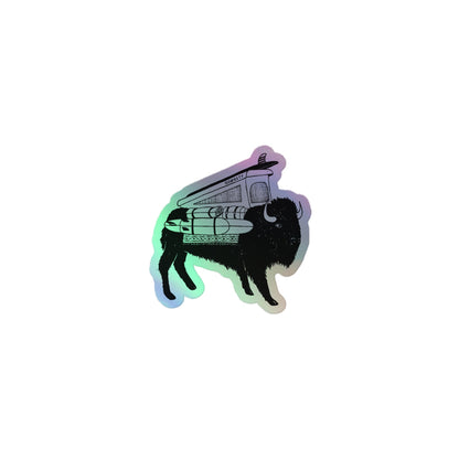 Buffalo Roam Vanimal Holographic Sticker