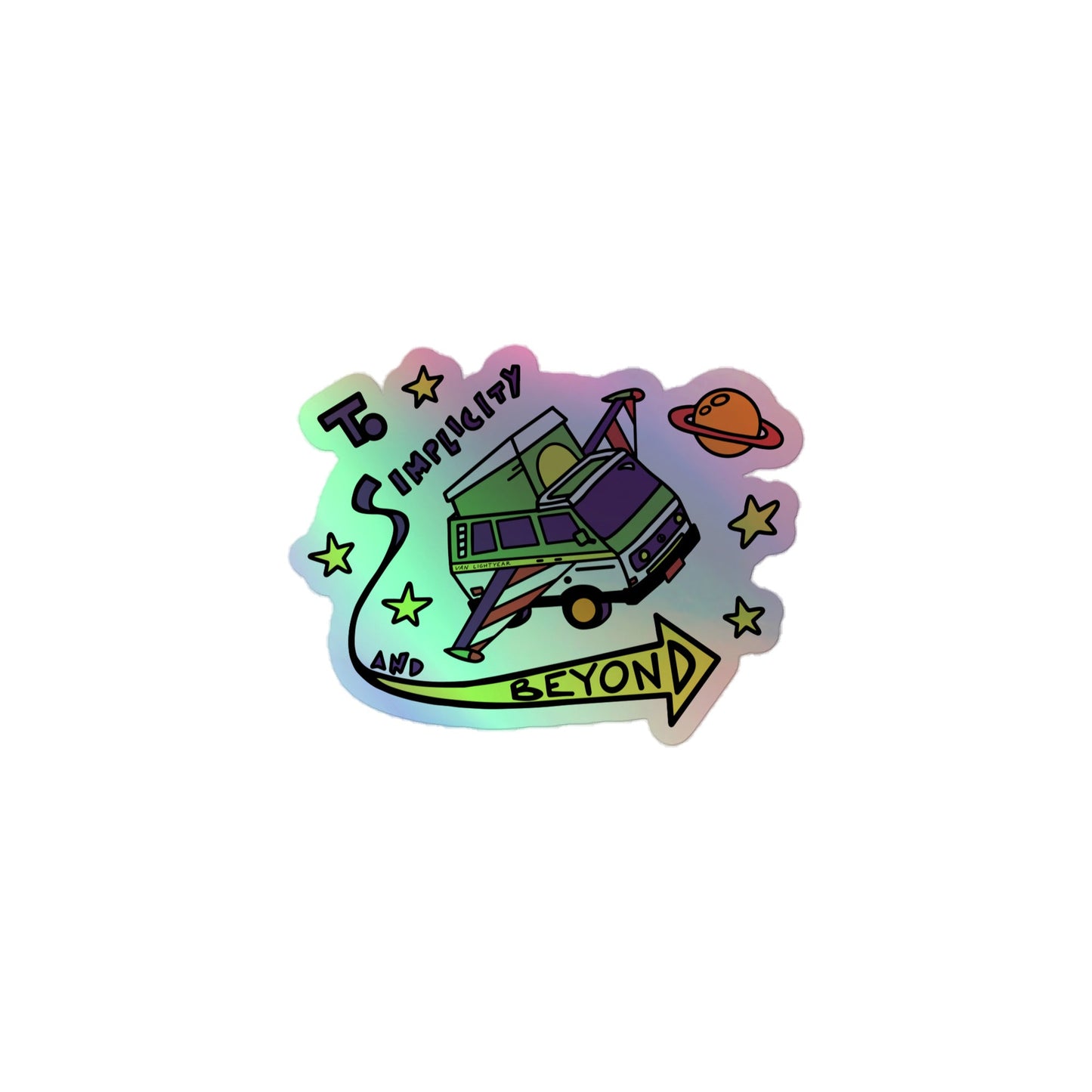 Van Lightyear Holographic Sticker