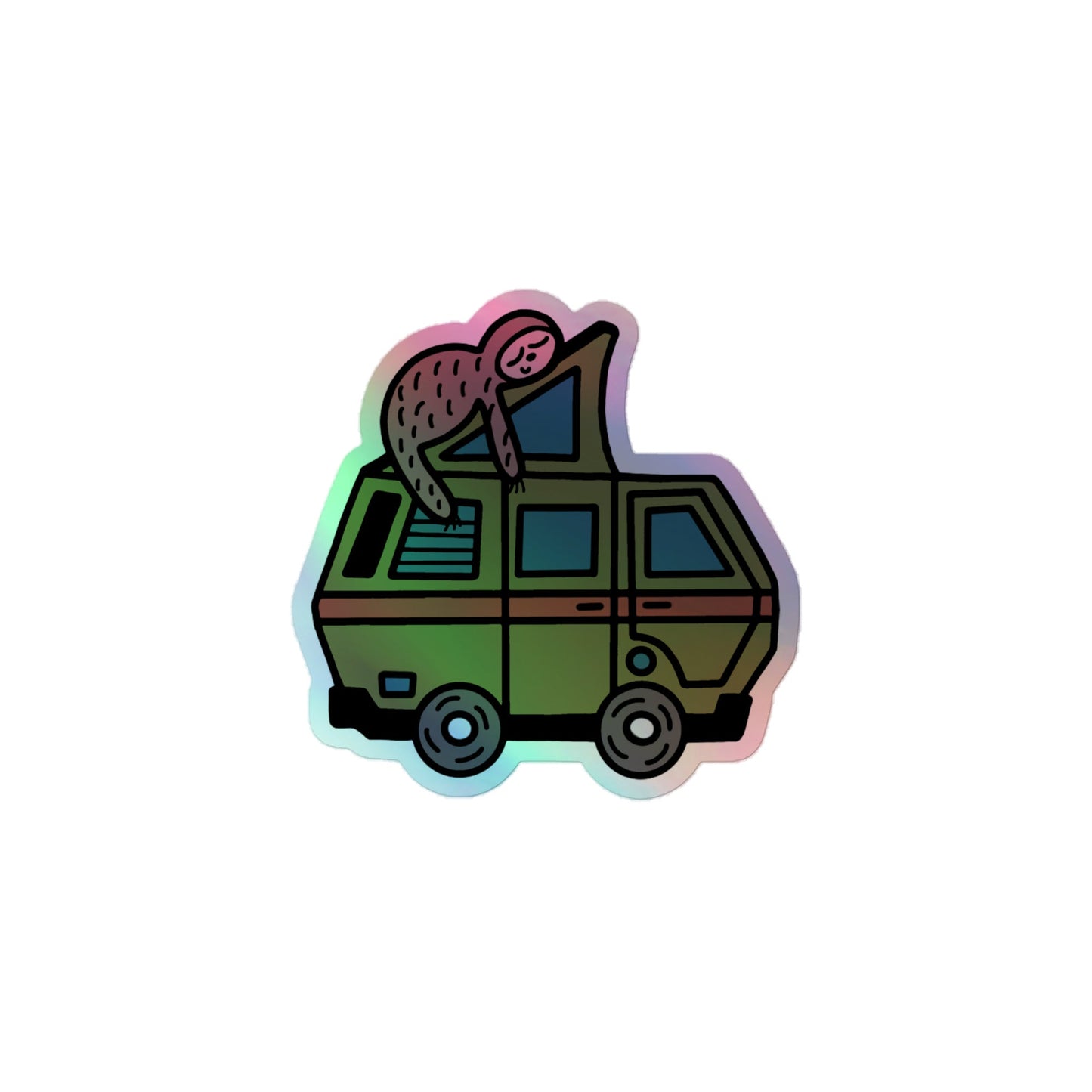Stewie Sloth Holographic Sticker
