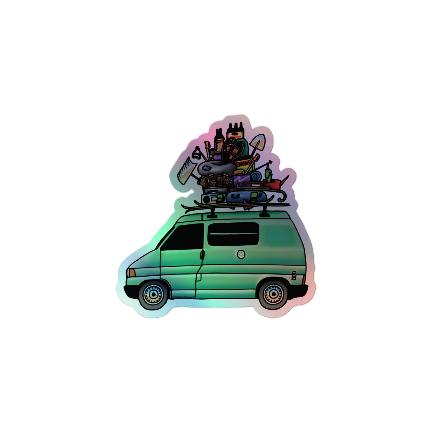 RAD Eurovan Holographic Sticker