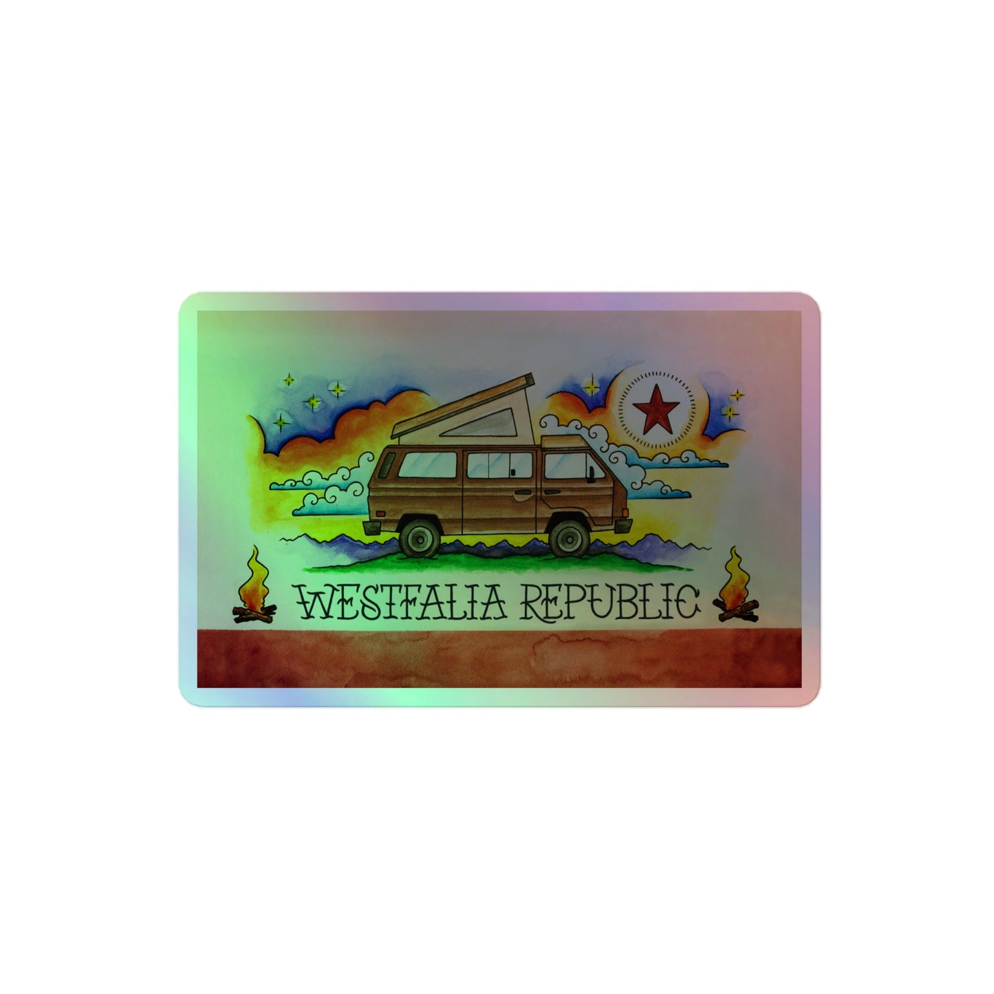 Westfalia Republic Holographic Sticker