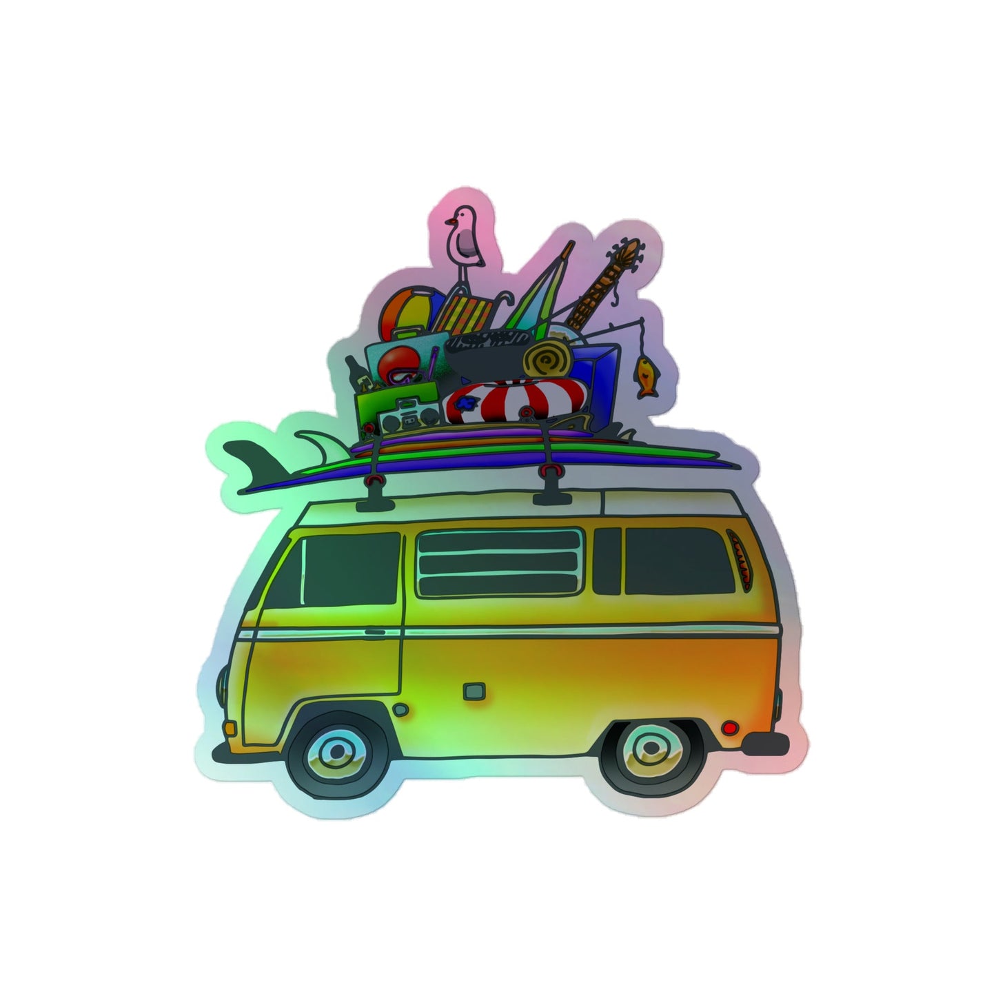 RAD Bus Holographic Sticker