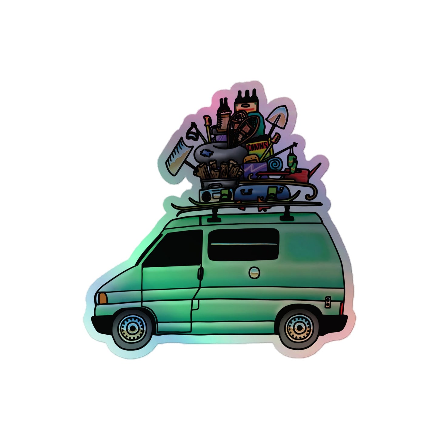 RAD Eurovan Holographic Sticker