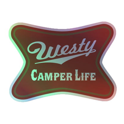 Westy Camper Life Holographic Sticker