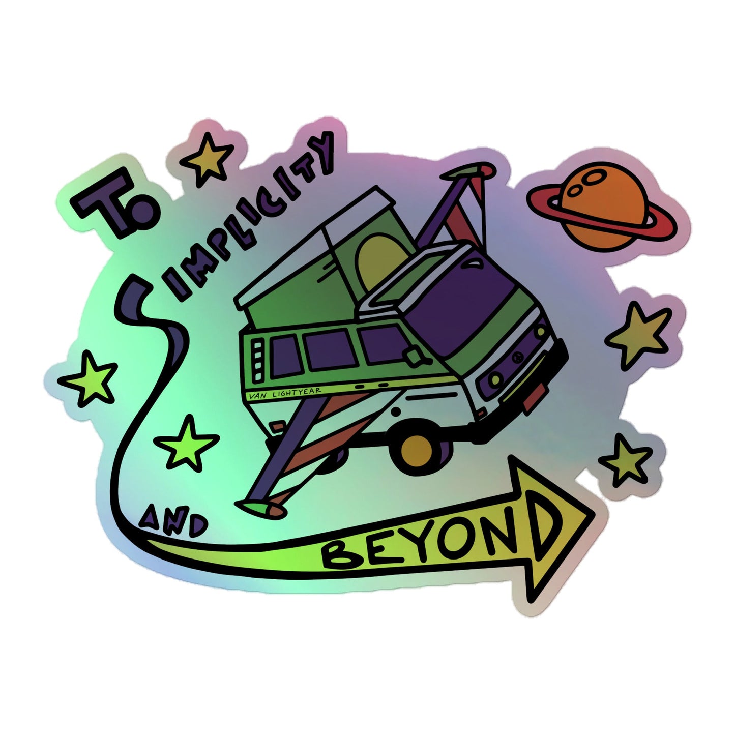 Van Lightyear Holographic Sticker