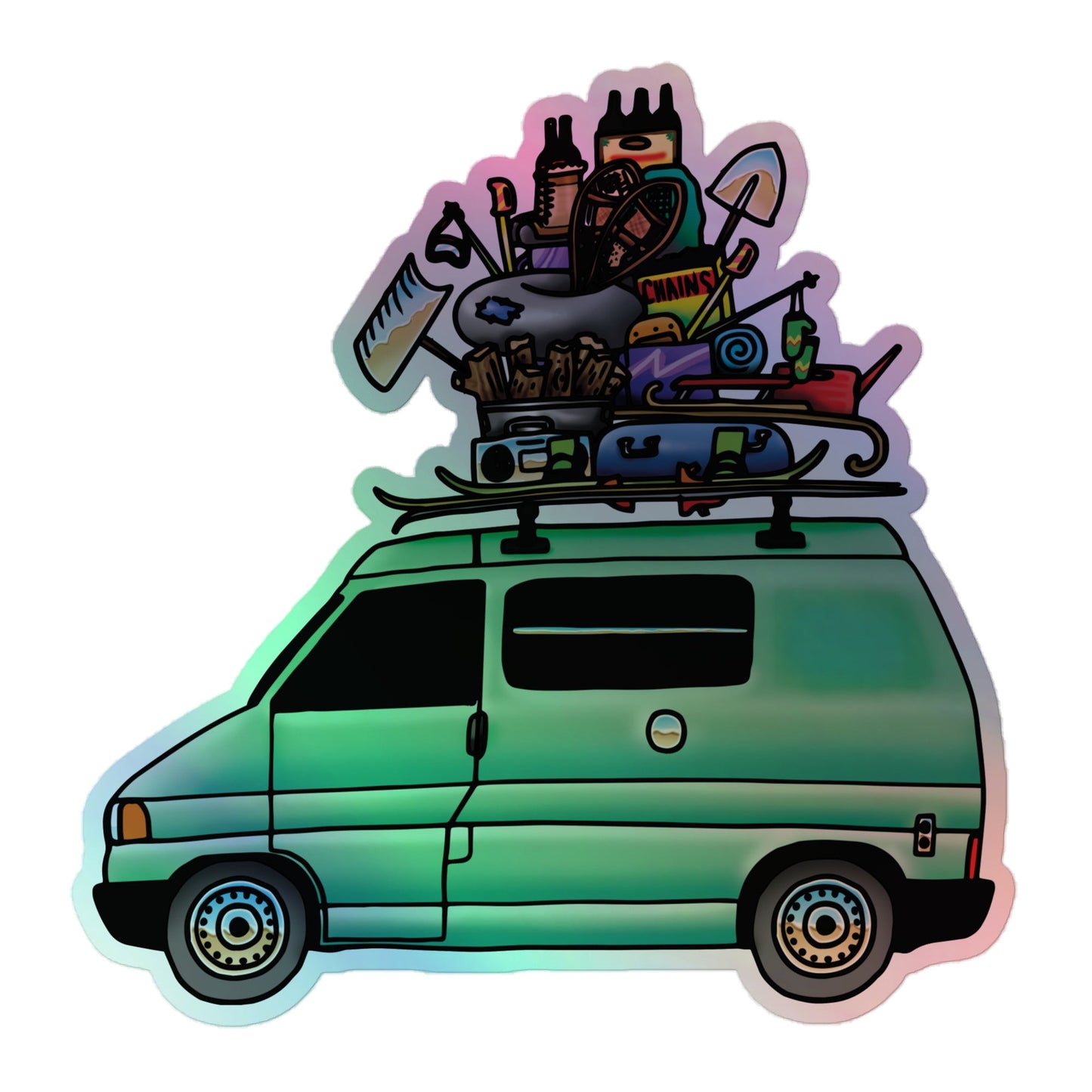 RAD Eurovan Holographic Sticker