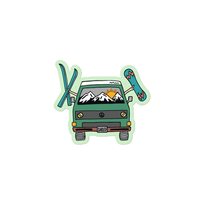 Shred Van Sticker