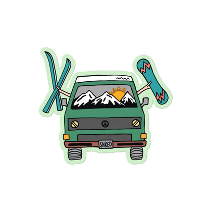 Shred Van Sticker
