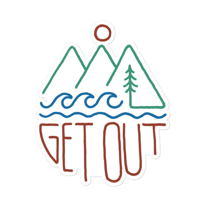 Get Out Sticker