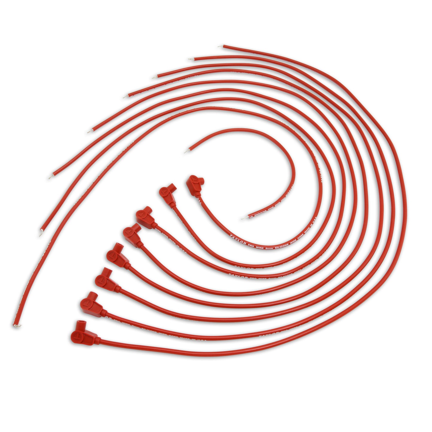Taylor Cable 8mm Pro Wire/Vertex TCW univ 8cyl 90 red 70260