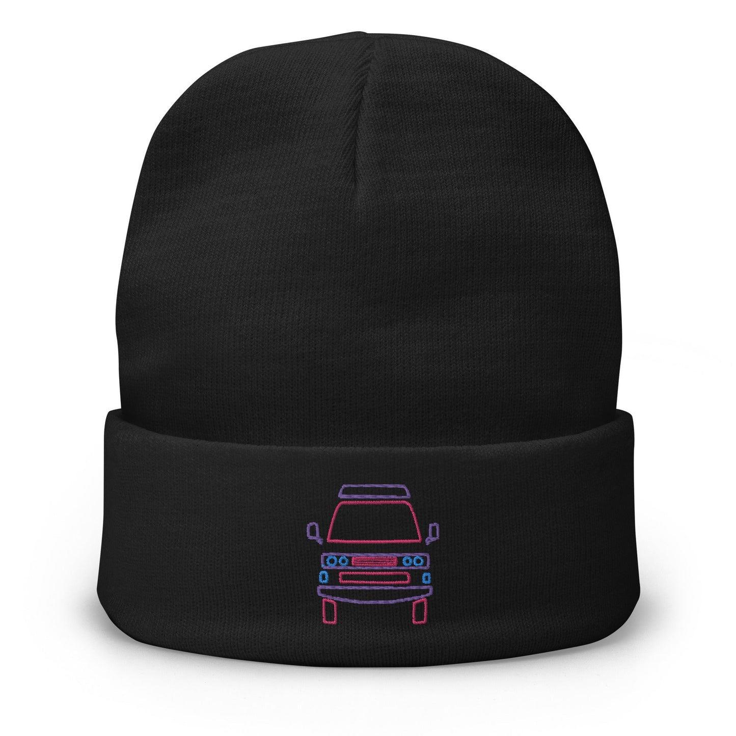 Friendly Face Embroidered Beanie