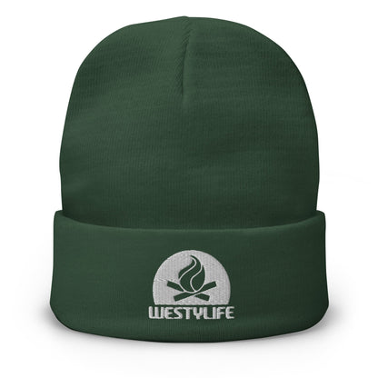 Westy Life Camp Fire Embroidered Beanie
