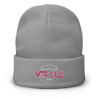 Support Your Local Van Club Embroidered Beanie
