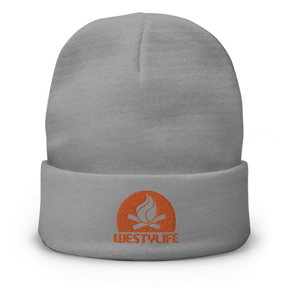 Westy Life Camp Fire Embroidered Beanie